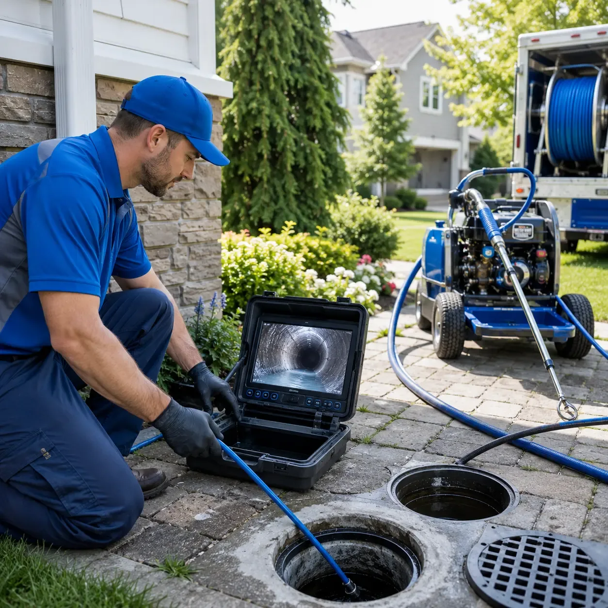 Outdoor drain cleaning professionals serving La Coste, TX