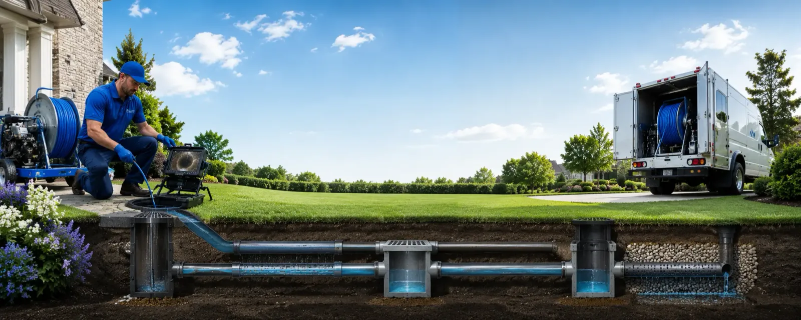 Outdoor drain cleaning information for La Coste, TX