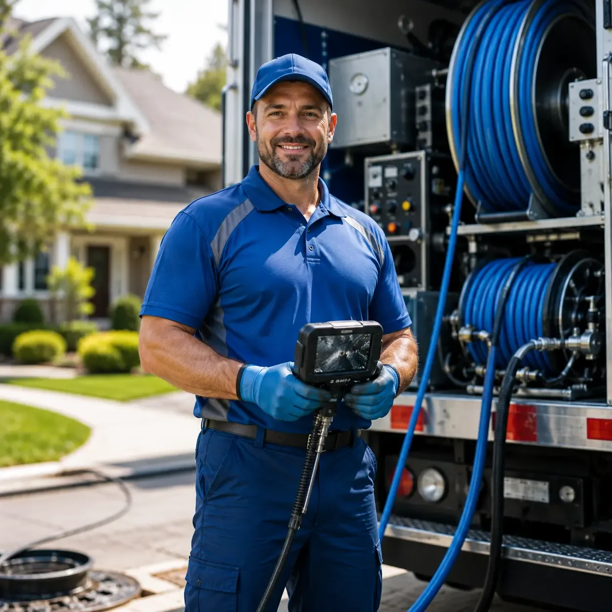 Local outdoor drain cleaning specialists in La Coste, TX